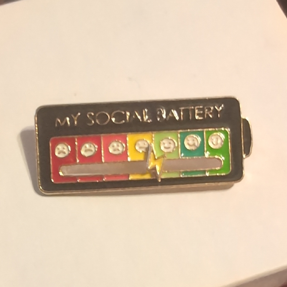 Free With Purchase - Social Battery Pin